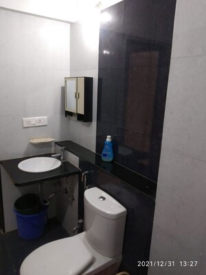 Bathroom in 1 BHK Apartment at Paranjape Blue Ridge, Hinjewadi – for Rent