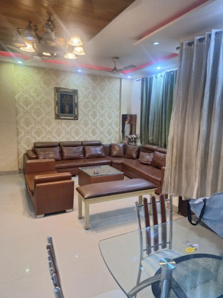 Living Room, aditya-palm-court 4 Bedroom 1950 Sq.Ft. Apartment In Vip Road Zirakpur 10086774