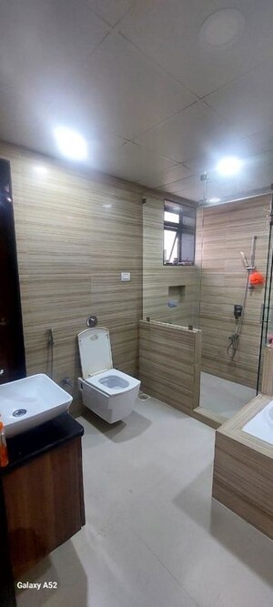 Bathroom in 3 BHK Apartment at Olive Estates, Nerul – for Rent