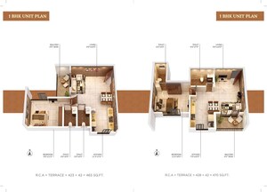 Floor Plan in 1 BHK Apartment at Balaji Estate Dombivli , Dombivli West – for Sale