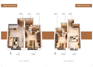 Floor Plan in 1 BHK Apartment at Balaji Estate Dombivli , Dombivli West – for Sale