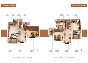 Floor Plan in 1 BHK Apartment at Balaji Estate Dombivli , Dombivli West – for Sale