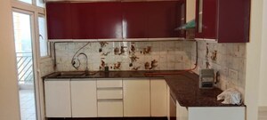 Kitchen in 3 BHK Apartment at Gaur Sportswood, Sector 79 – for Rent