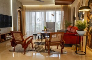 Living Room in 4 BHK Apartment at SNN Clermont, Hebbal – for Rent
