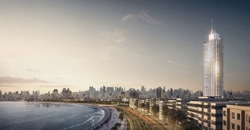 Swimming Pool in 4 BHK Apartment at Marine Drive – for Sale