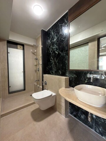 Bathroom in 3 BHK Apartment at Seasons Avenue Khar West, Khar West – for Rent