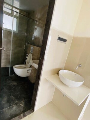 Bathroom in 3 BHK Apartment at Pharande Puneville, Punawale – for Rent