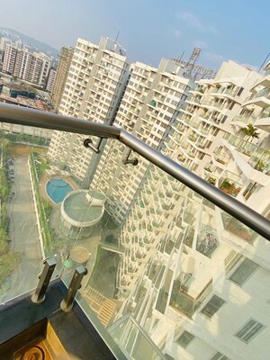 Balcony in 3 BHK Apartment at Pharande Puneville, Punawale – for Rent