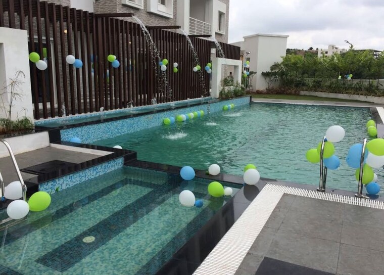 Swimming Pool, jain-srikar-auroville 3 Bedroom 1658 Sq.Ft. Apartment In Kothaguda Hyderabad 10087633