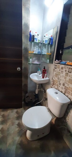 Bathroom in 1 BHK Apartment at Diamond Bhalchandra Nagari, Ravet – for Rent