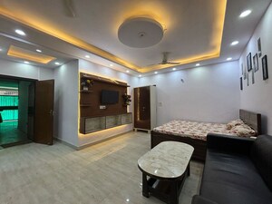Living Room in 1 RK Builder Floor at Saket – for Rent