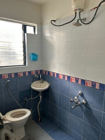 Bathroom in 3 BHK Apartment at Goel Ganga Orchard, Mundhwa – for Rent
