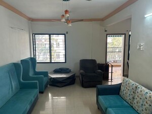 Living Room in 3 BHK Apartment at Goel Ganga Orchard, Mundhwa – for Rent