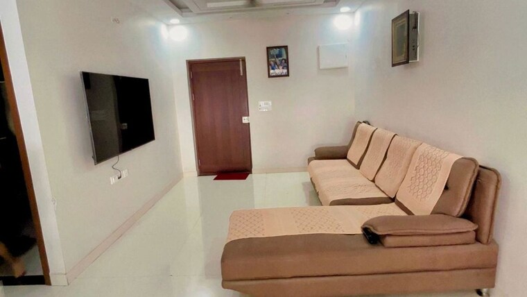 Living Room, ananda-poe-tree-extension 3 Bedroom 1600 Sq.Ft. Apartment In Narsingi Hyderabad 10087760