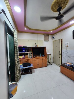 Living Room in 1 BHK Apartment at Gharonda Housing, Ghansoli – for Rent