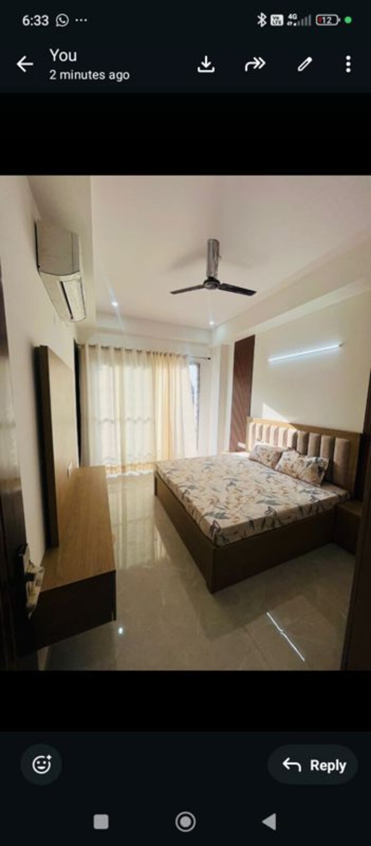 Bedroom, sector 38 1.5 Bedroom 950 Sq.Ft. Builder Floor In Sector 38 Gurgaon 10087932