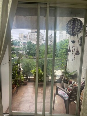 Balcony in 1.5 BHK Apartment at Pebbles II, Bavdhan – for Rent