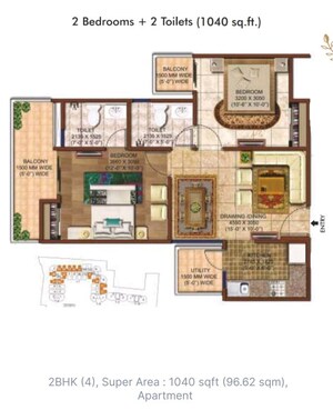 Master Plan in 2 BHK Apartment at Rise Organic Homes, Mahurali – for Sale