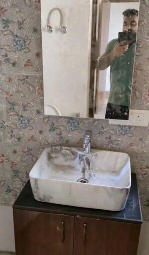 Bathroom in 3 BHK Apartment at Rise Organic Homes, Mahurali – for Rent