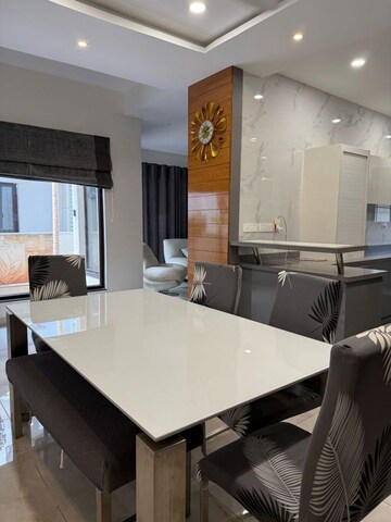 Dining area in 3.5 BHK Villa at Manchirevula – for Rent