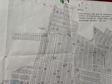  Plot – Map Location View at Bukkasagara - for Sale