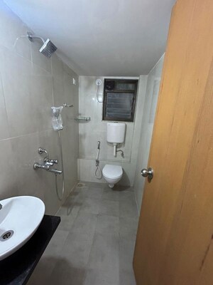 Bathroom in 2.5 BHK Apartment at Chandak Ideal, Juhu – for Rent