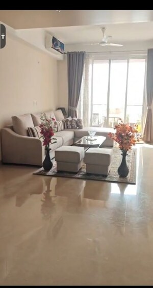 Living Room in 3 BHK Apartment at Suraj Oranje Castle, Gomti Nagar – for Rent