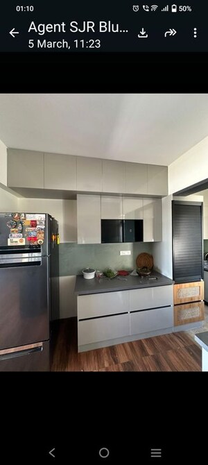 Kitchen in 2 BHK Apartment at SJR Blue Waters, Off Sarjapur Road – for Rent