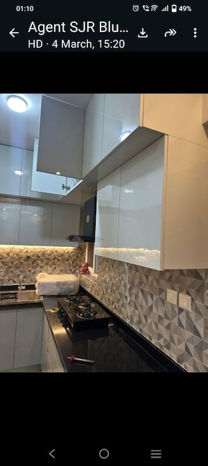 Kitchen in 2 BHK Apartment at SJR Blue Waters, Off Sarjapur Road – for Rent