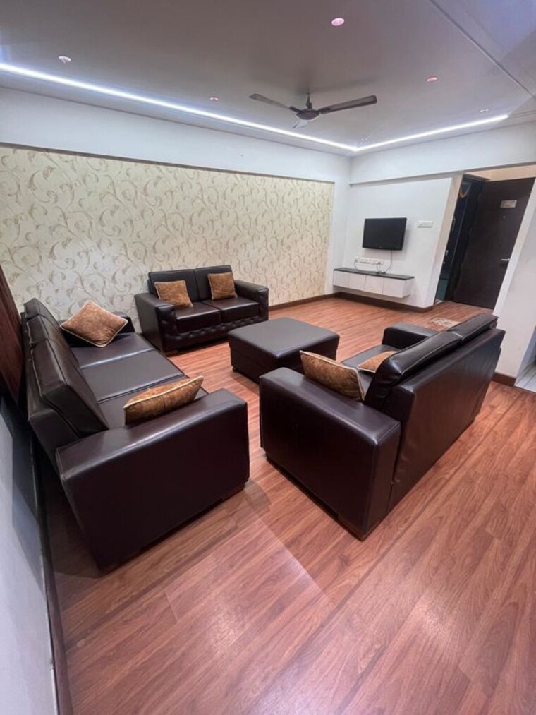 Living Room, paranjape-athashri 3 Bedroom 1400 Sq.Ft. Apartment In Baner Pune 10088361