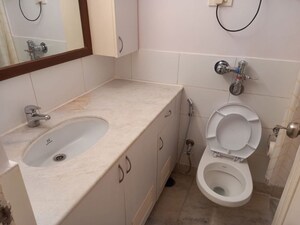 Bathroom in 3 BHK Builder Floor at Vasant Vihar – for Rent