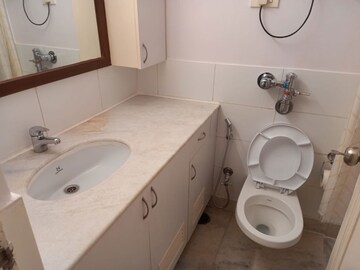 Bathroom in 3 BHK Builder Floor at Vasant Vihar – for Rent