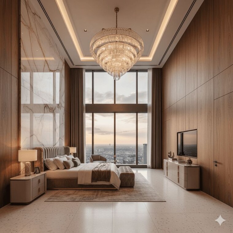 Living Room, smart-world-sky-arc 4 Bedroom 3270 Sq.Ft. Apartment In Sector 69 Gurgaon 10088324