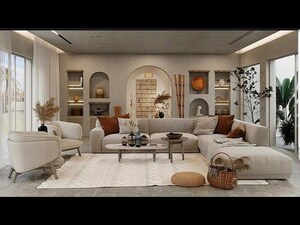 Living Room in 3 BHK Apartment at Godrej Zenith, Sector 89 – for Sale