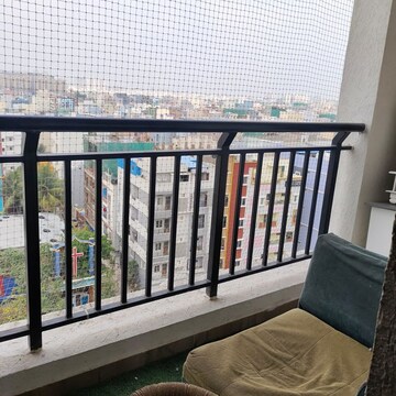 Balcony in 2.5 BHK Apartment at Greenmark Galaxy, Kondapur – for Rent