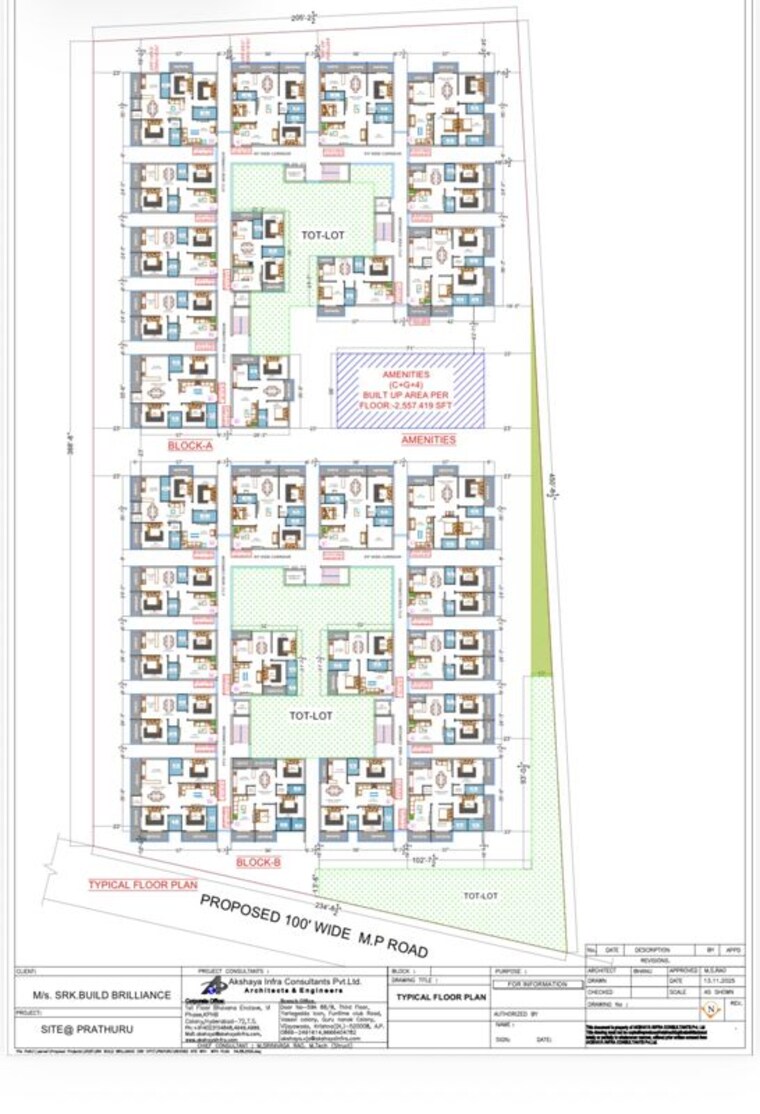 Master Plan, tadepalli 3 Bedroom 1558 Sq.Ft. Apartment In Tadepalli Guntur 10088578