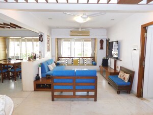 Living Room in 4 BHK Apartment at Om Castle, Juhu – for Sale