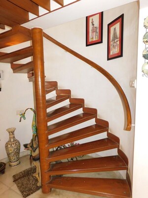 Staircase in 4 BHK Apartment at Om Castle, Juhu – for Sale