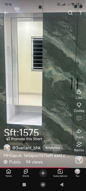 Parking in 2.5 BHK Apartment at My Home Sayuk, Tellapur – for Rent