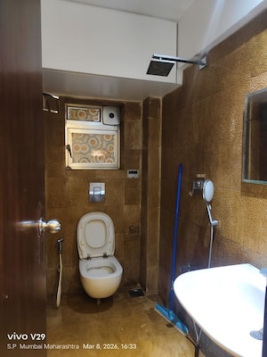 Bathroom in 2 BHK Apartment at Textila CHS, Prabhadevi – for Rent