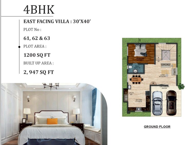 Floor Plan, sln-nidhi-palms 4 Bedroom 2980 Sq.Ft. Villa In Budigere Cross Bangalore 10088916