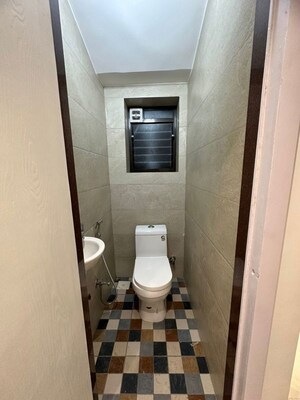 Bathroom in 1 BHK Apartment at Palm Beach Apartments, Versova – for Rent