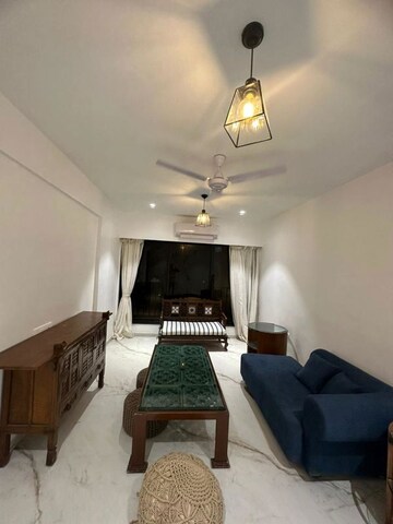 Living Room in 1 BHK Apartment at Palm Beach Apartments, Versova – for Rent