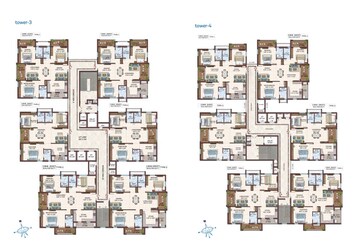 Floor Plan in 3 BHK Apartment at Prosperiti Ekam, Velmala – for Sale