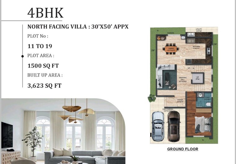 Floor Plan, sln-nidhi-palms 4 Bedroom 3380 Sq.Ft. Villa In Budigere Cross Bangalore 10088997