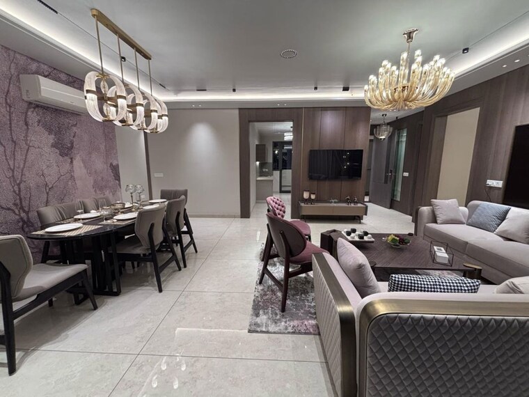 Living Room, nk-sharma-savitry-greens 4 Bedroom 2100 Sq.Ft. Apartment In Lohgarh Zirakpur 10089027