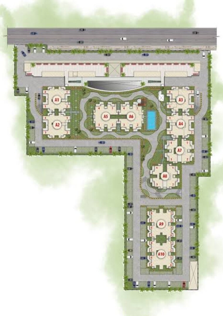Master Plan, emerald-anmol 3 Bedroom 850 Sq.Ft. Apartment In Sector 88 Faridabad 10089076