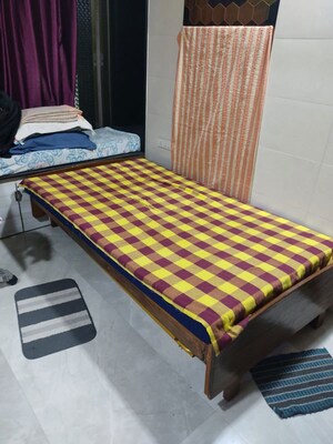 Bedroom in 1 RK Apartment at Vasant Valley Complex, Malad East – for Rent