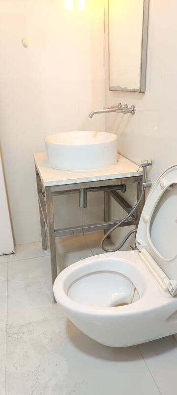 Bathroom in 3 BHK Apartment at Lodha Fiorenza, Goregaon East – for Rent