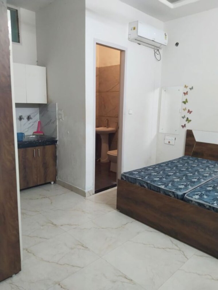 Bedroom, penta-homes 1 RK 350 Sq.Ft. Apartment In Vip Road Zirakpur 10089302